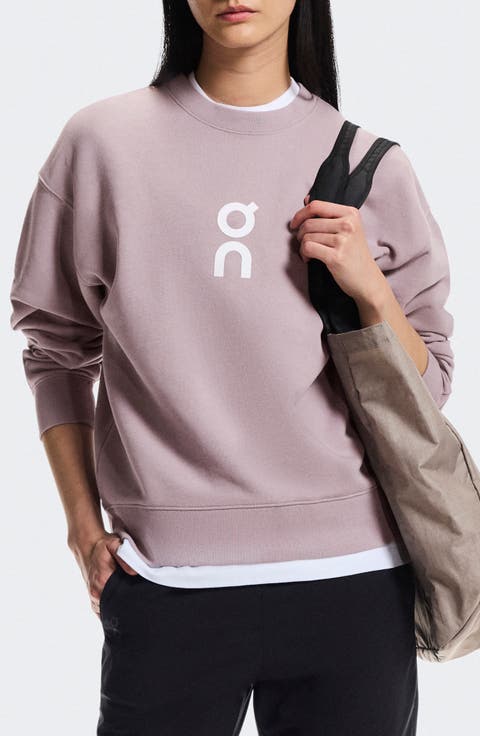Club Crewneck Cotton Blend Sweatshirt