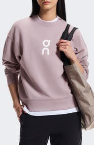 On Club Crewneck Cotton Blend Sweatshirt