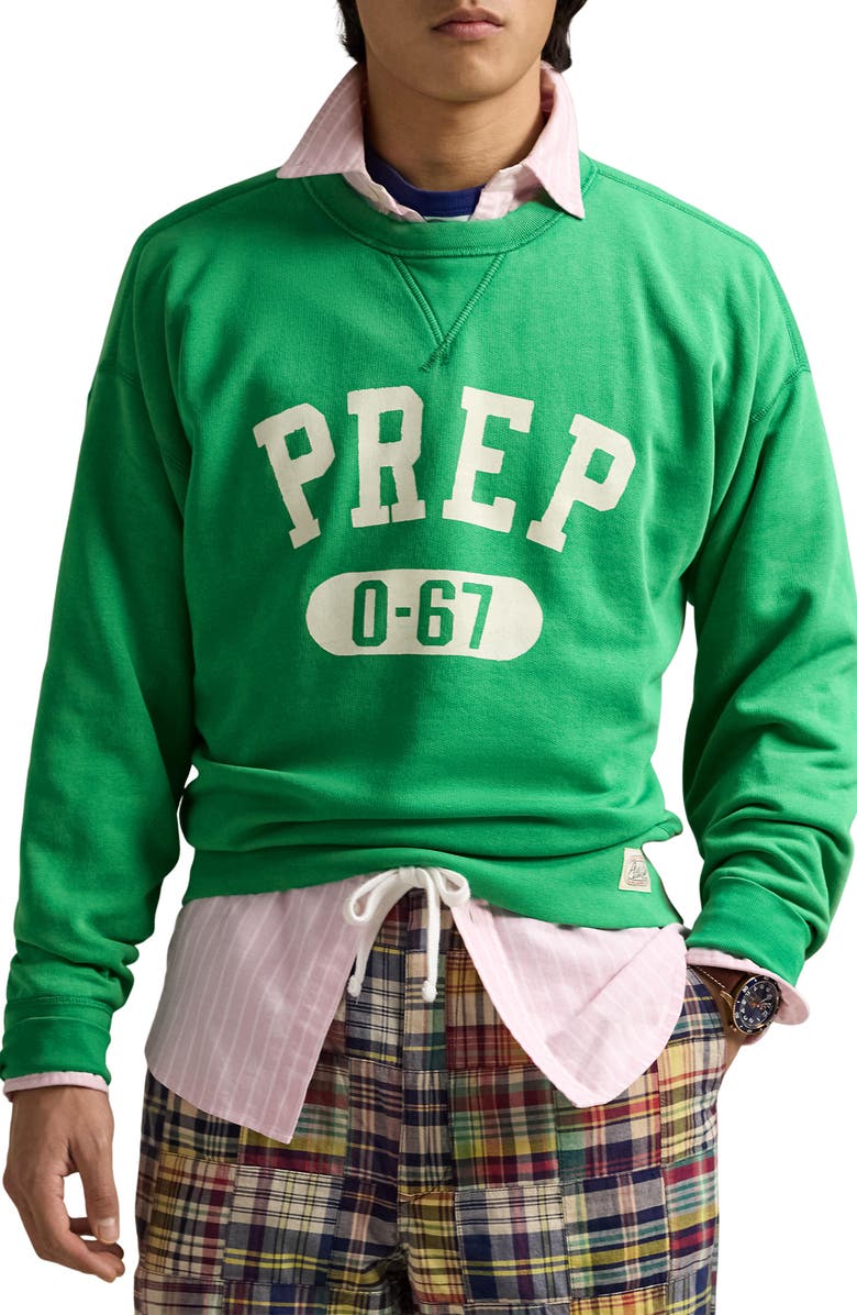Polo Ralph Lauren Vintage Fit Graphic Sweatshirt, Main, color, 