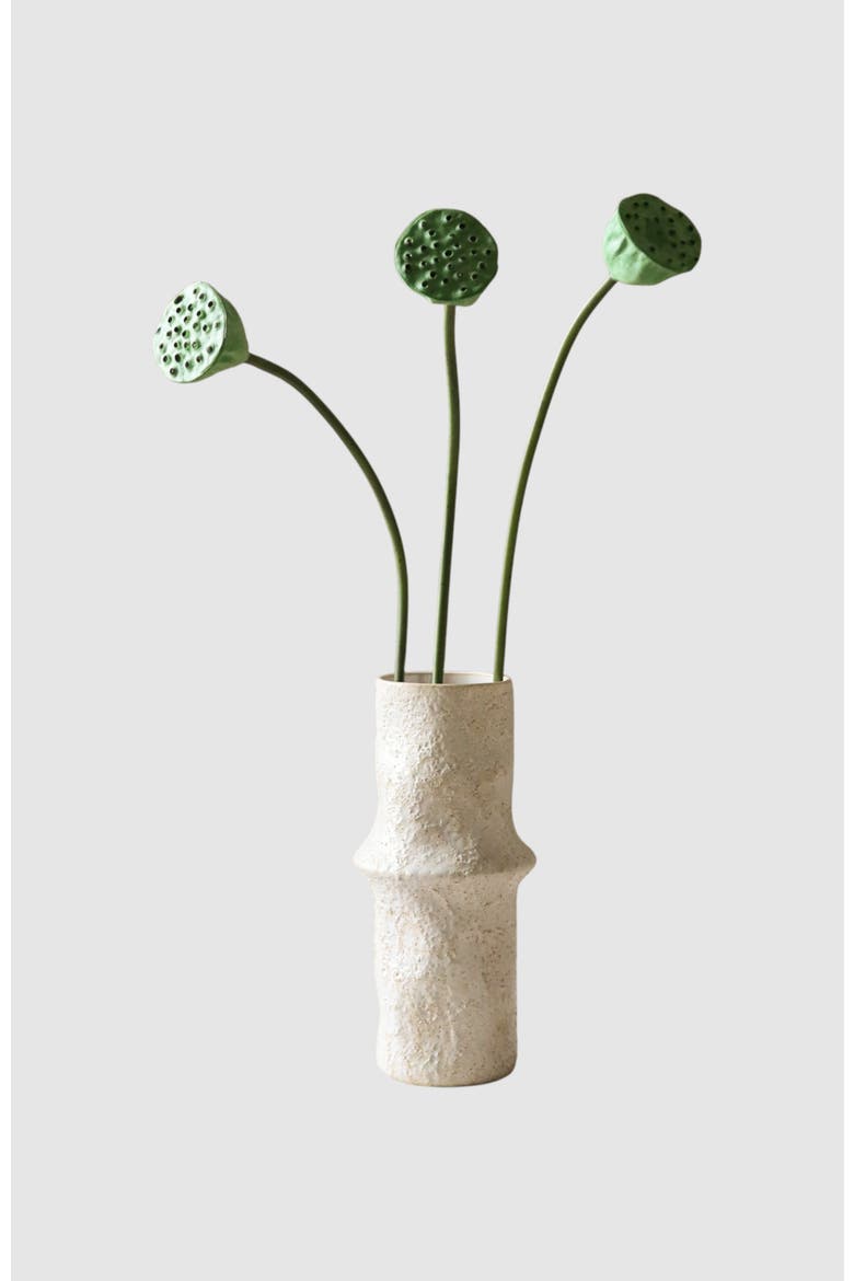 Green Lotus Seedpod Flower, Alternate, color, Green