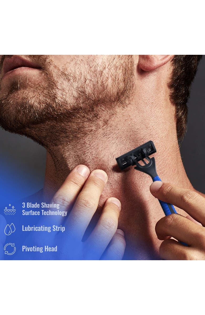 PURSONIC Mario Lopez Ultimate Grooming Set 10 Piece Hair, Beard & Body Grooming Kit + Disposable Razors, Alternate, color, Black