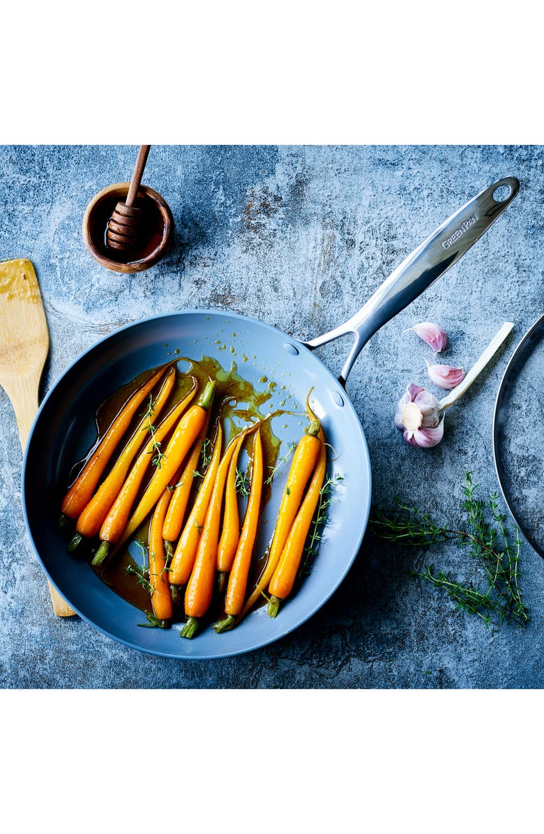 GreenPan Valencia 10-Inch Anodized Aluminum Ceramic Nonstick Fry Pan with Glass Lid, Alternate, color,