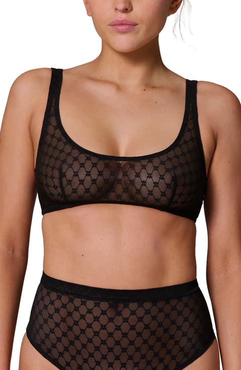 Plume Embroidered Bralette