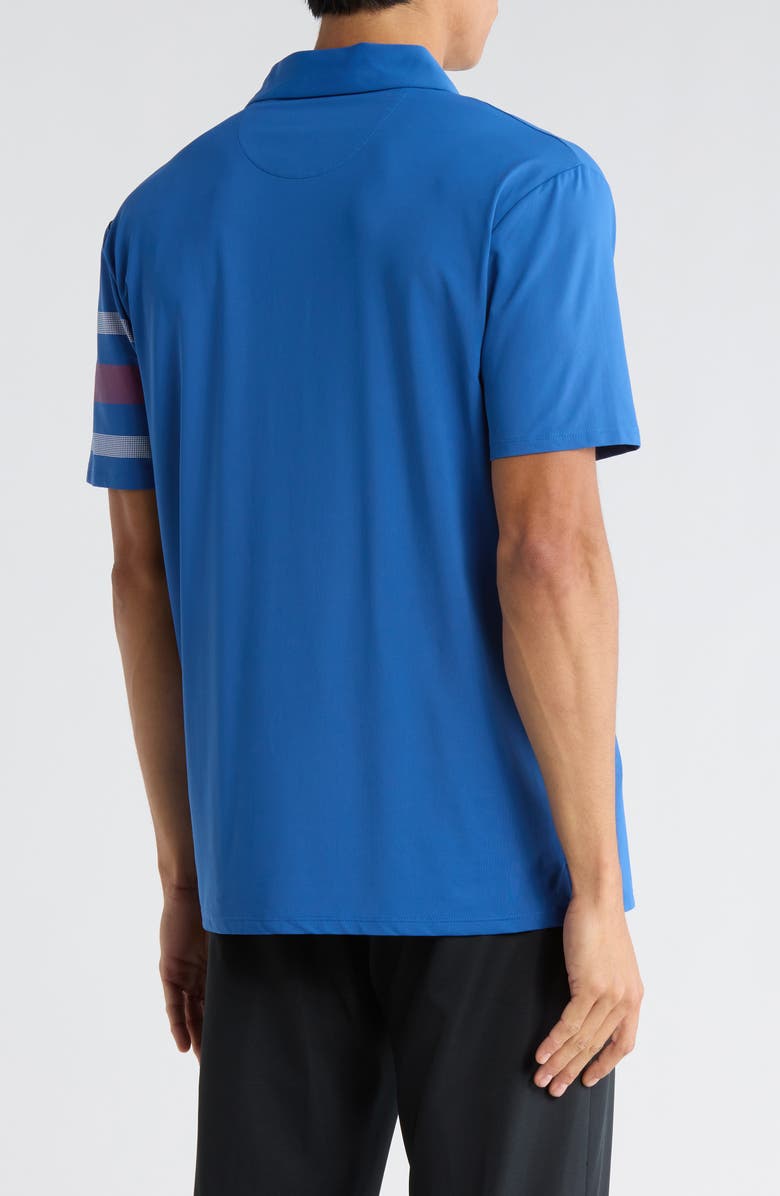 Callaway Triple Stripe Track Sleeve Golf Polo, Alternate, color, Galaxy Blue