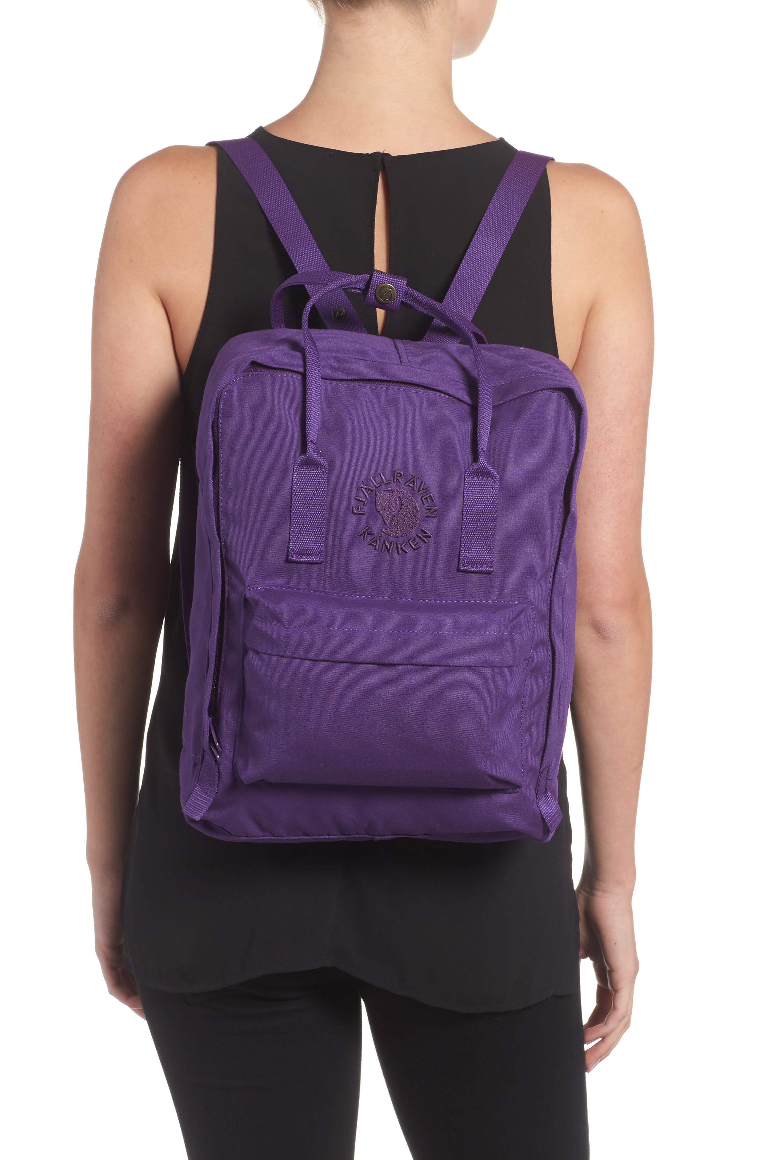 Fjällräven Re-Kånken Water Resistant Backpack, Alternate, color, Deep Violet