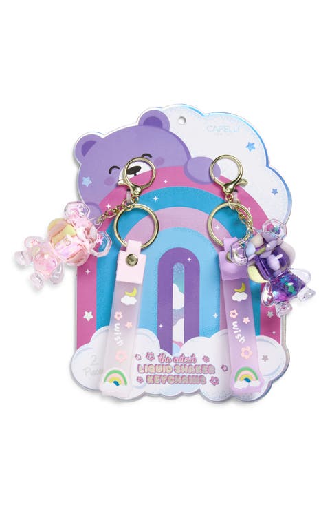 Kids' Set of 2 Liquid Shaker Key Chains