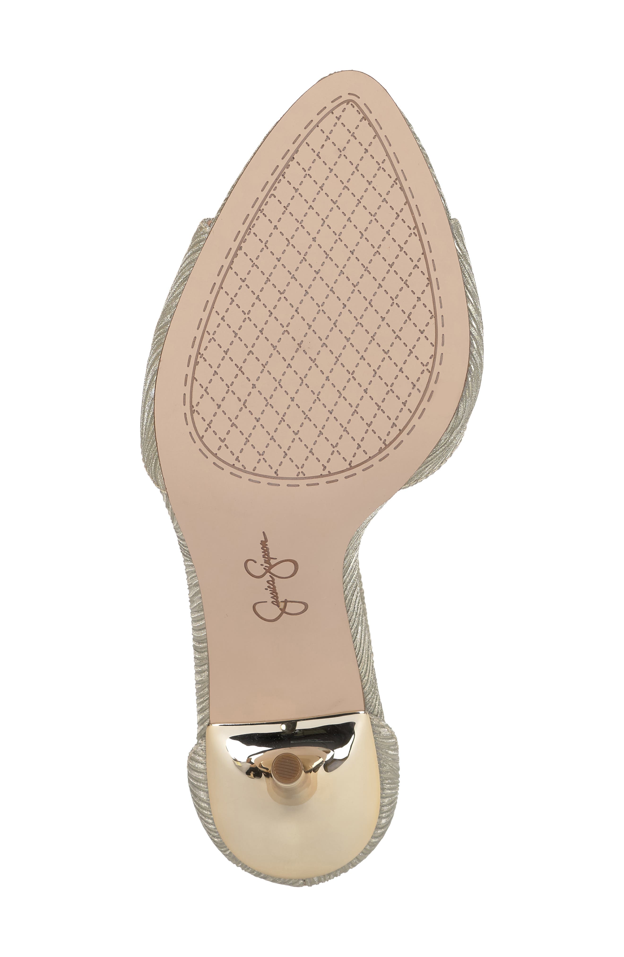 Jessica Simpson Nelira Ankle Strap Sandal, Alternate, color, Light Gold