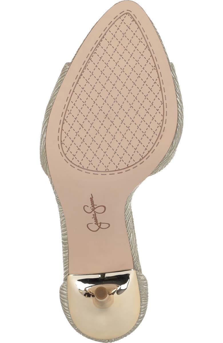 Jessica Simpson Nelira Ankle Strap Sandal, Alternate, color, Light Gold