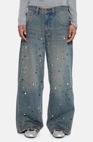 JADED LONDON Bolted Studded Colossus Jeans