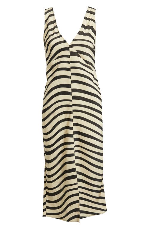 Nation Ltd Kimora V-neck Midi Dress In Multi