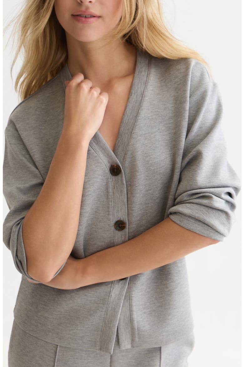 Modal Blend Cardigan, Alternate, color, GREY MELANGE