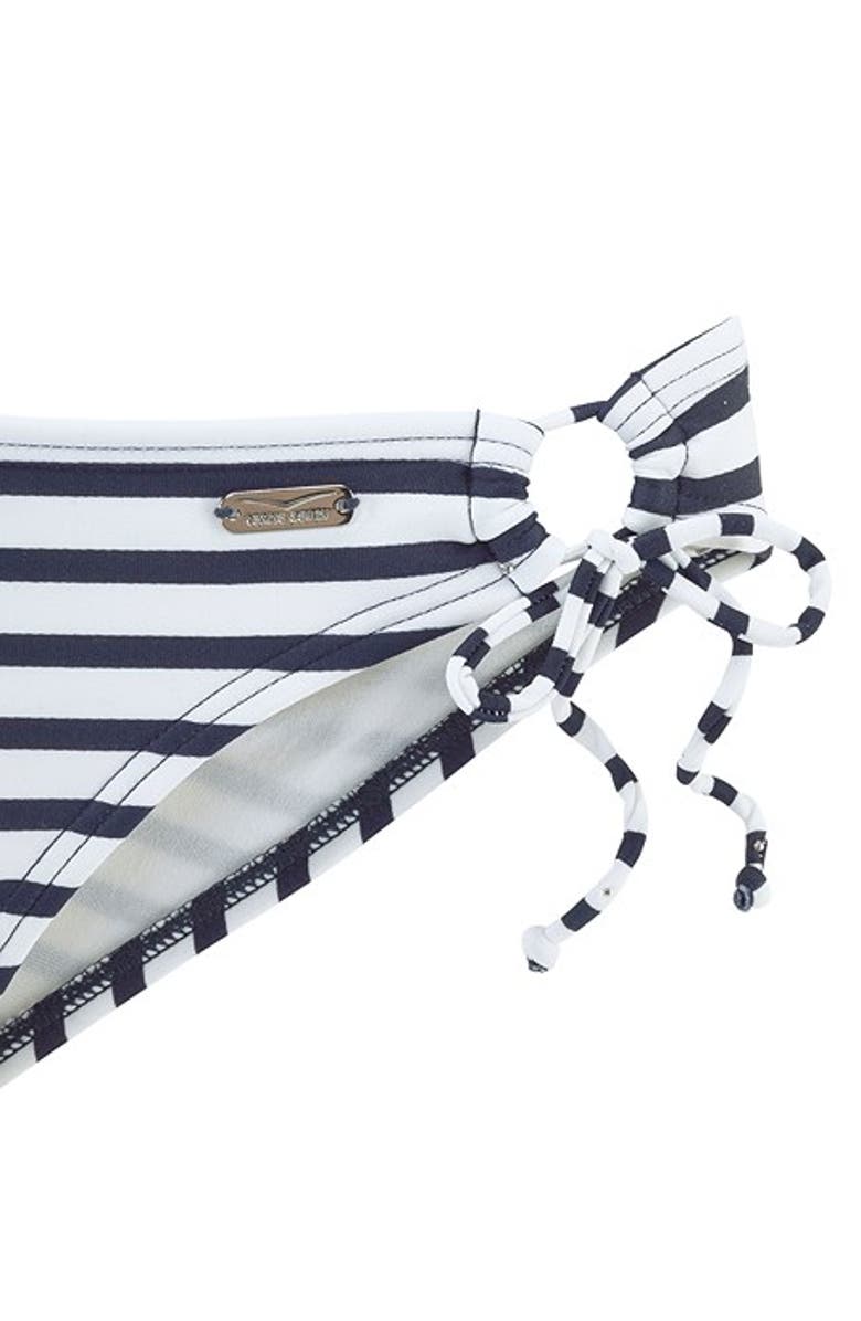 LASCANA Side Tie Bikini Bottom, Alternate, color, Navy Striped