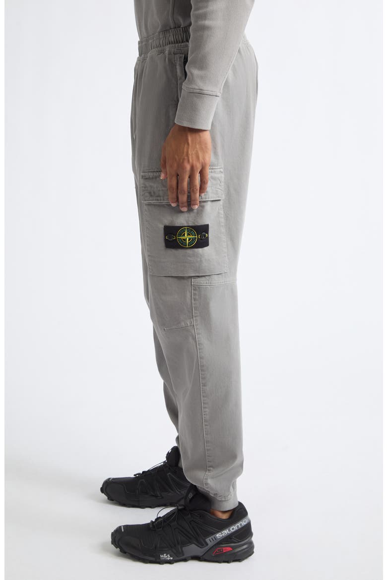 Stretch Cotton Cargo Trousers, Alternate, color, V0060 GREY