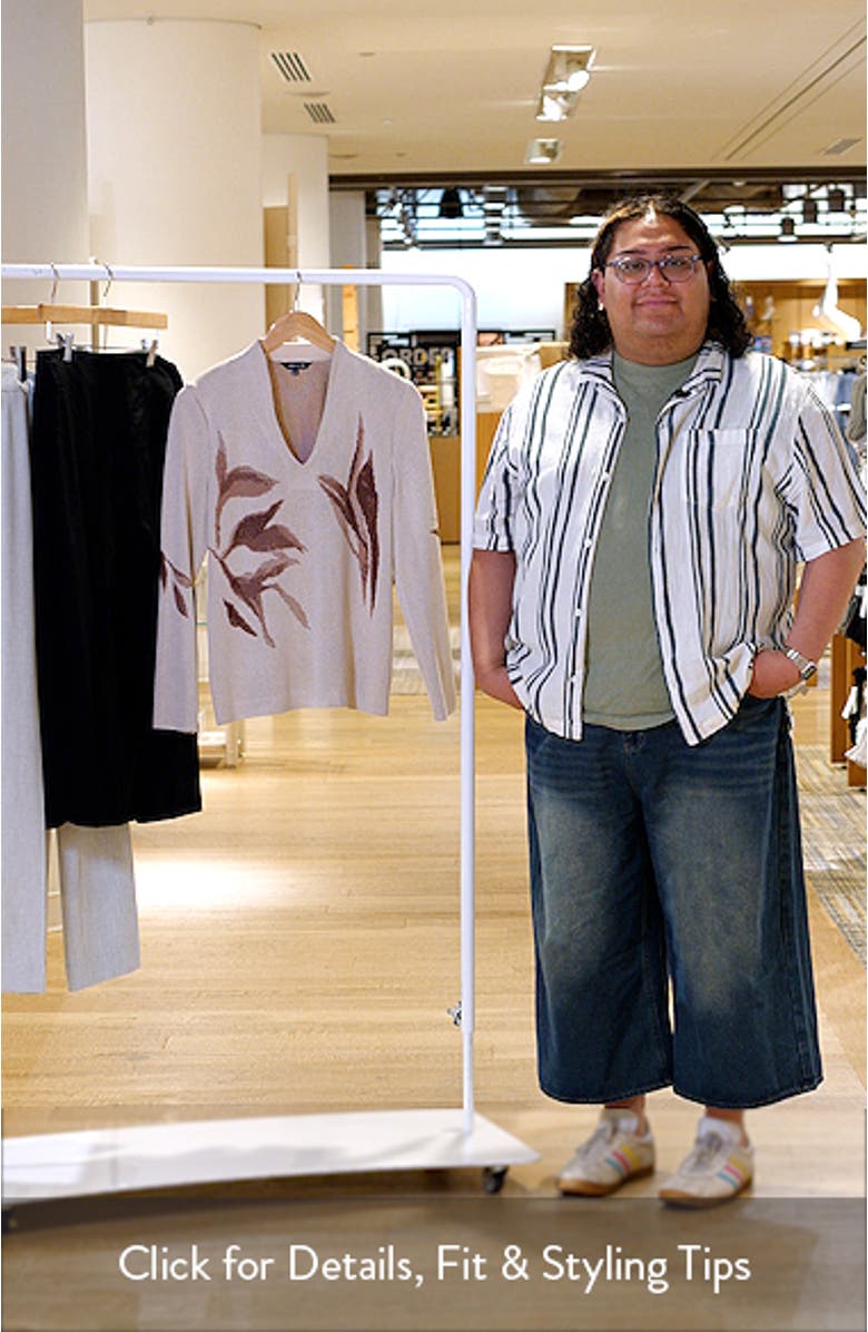 Botanical Jacquard Knit Top, sales video thumbnail