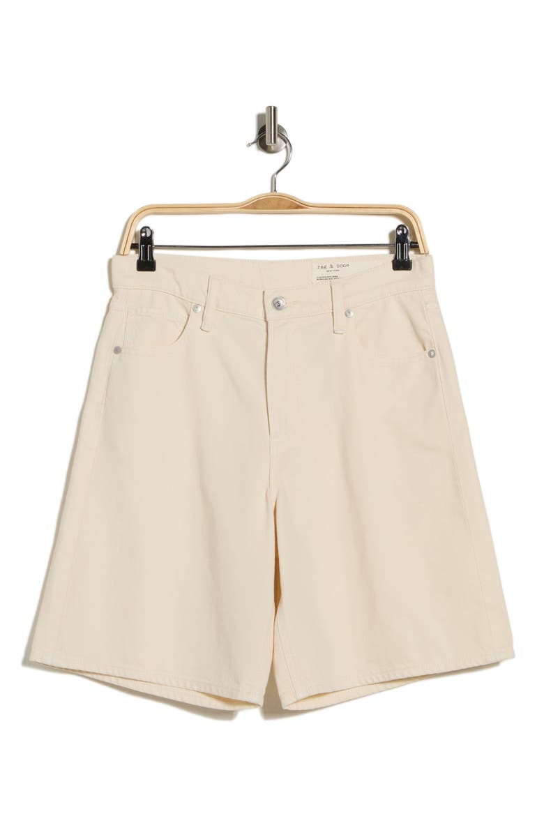 Cynthia Denim Bermuda Shorts, Alternate, color, ECRU