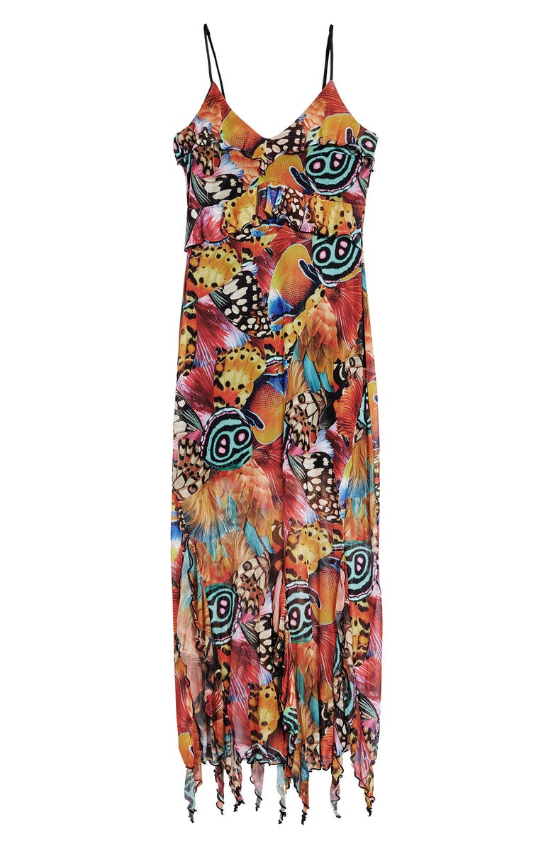 Desigual Allover Print Sleeveless Dress, Alternate, color, Black