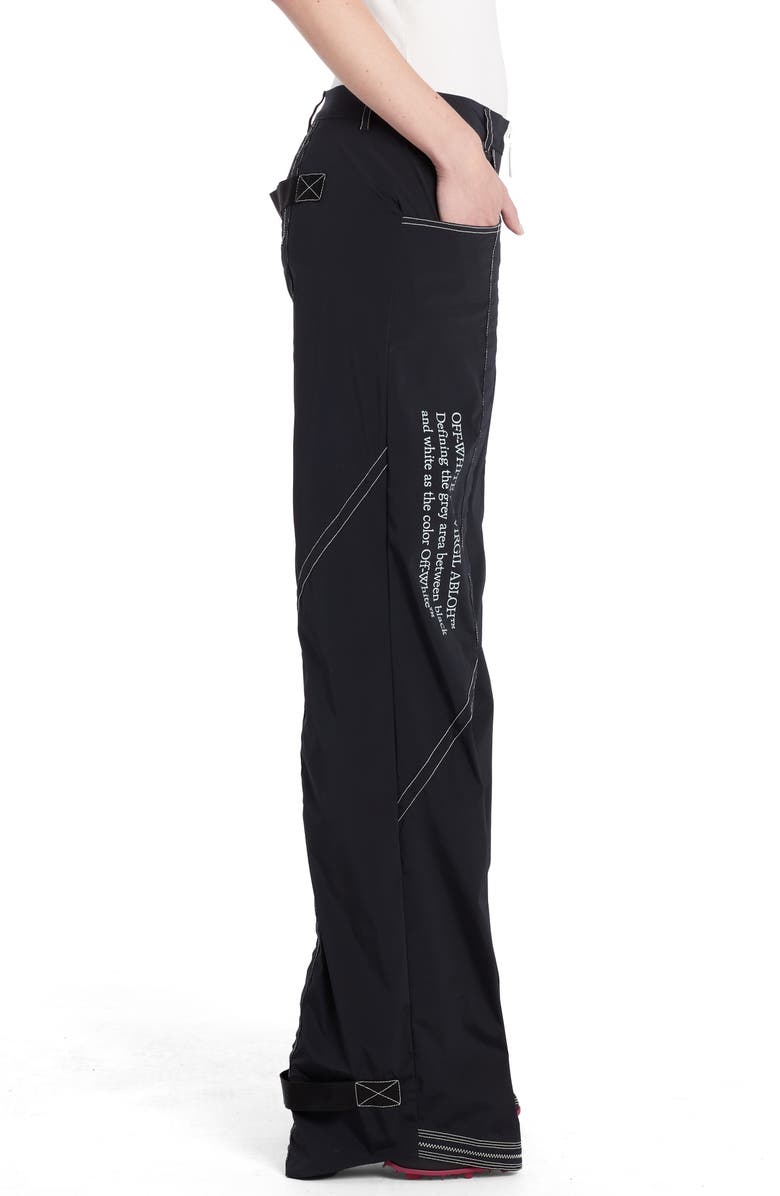 Off-White Parachute Pants, Alternate, color,