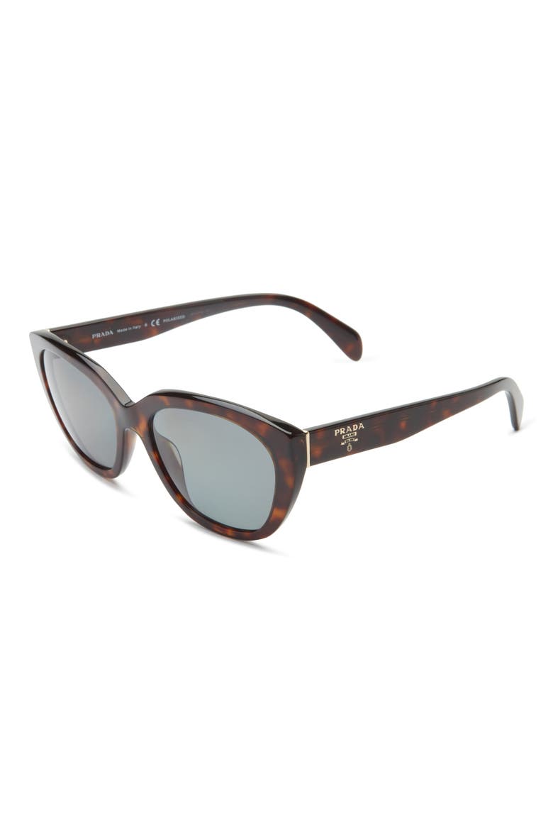 56mm Cat Eye Polarized Sunglasses, Alternate, color, TORTOISE/GOLD