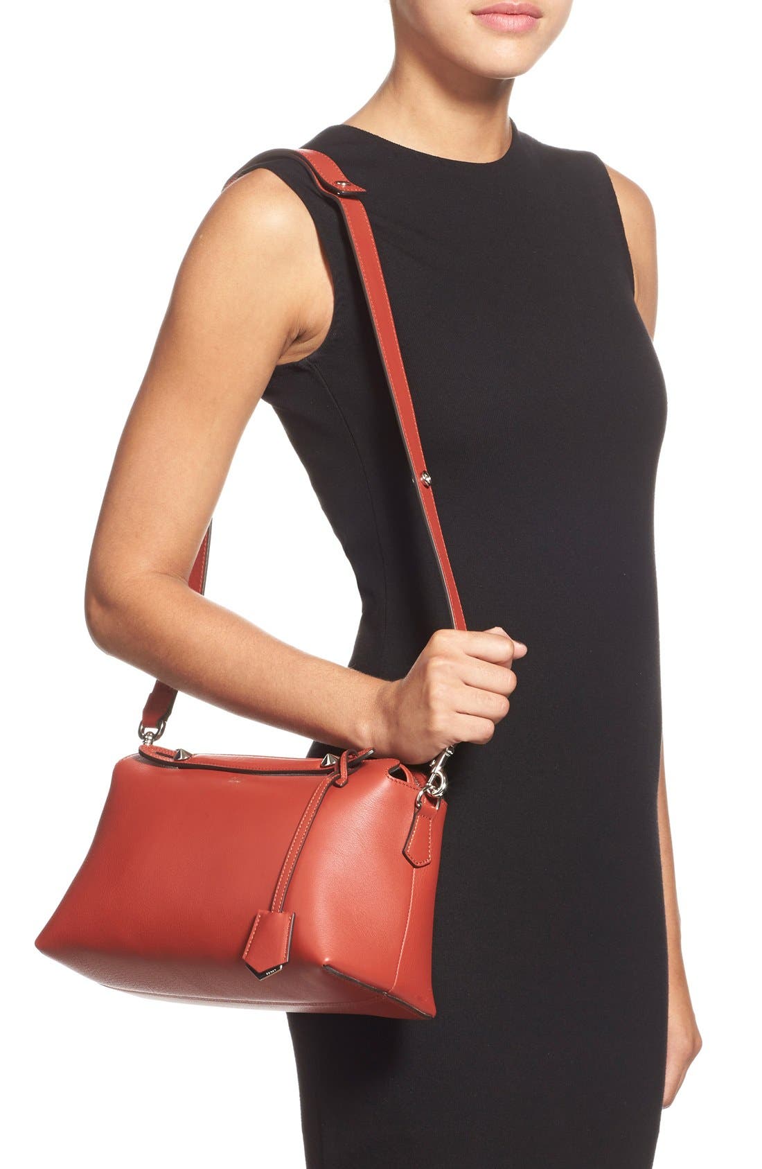 Fendi 'Medium By the Way' Convertible Leather Shoulder Bag, Main, color, 