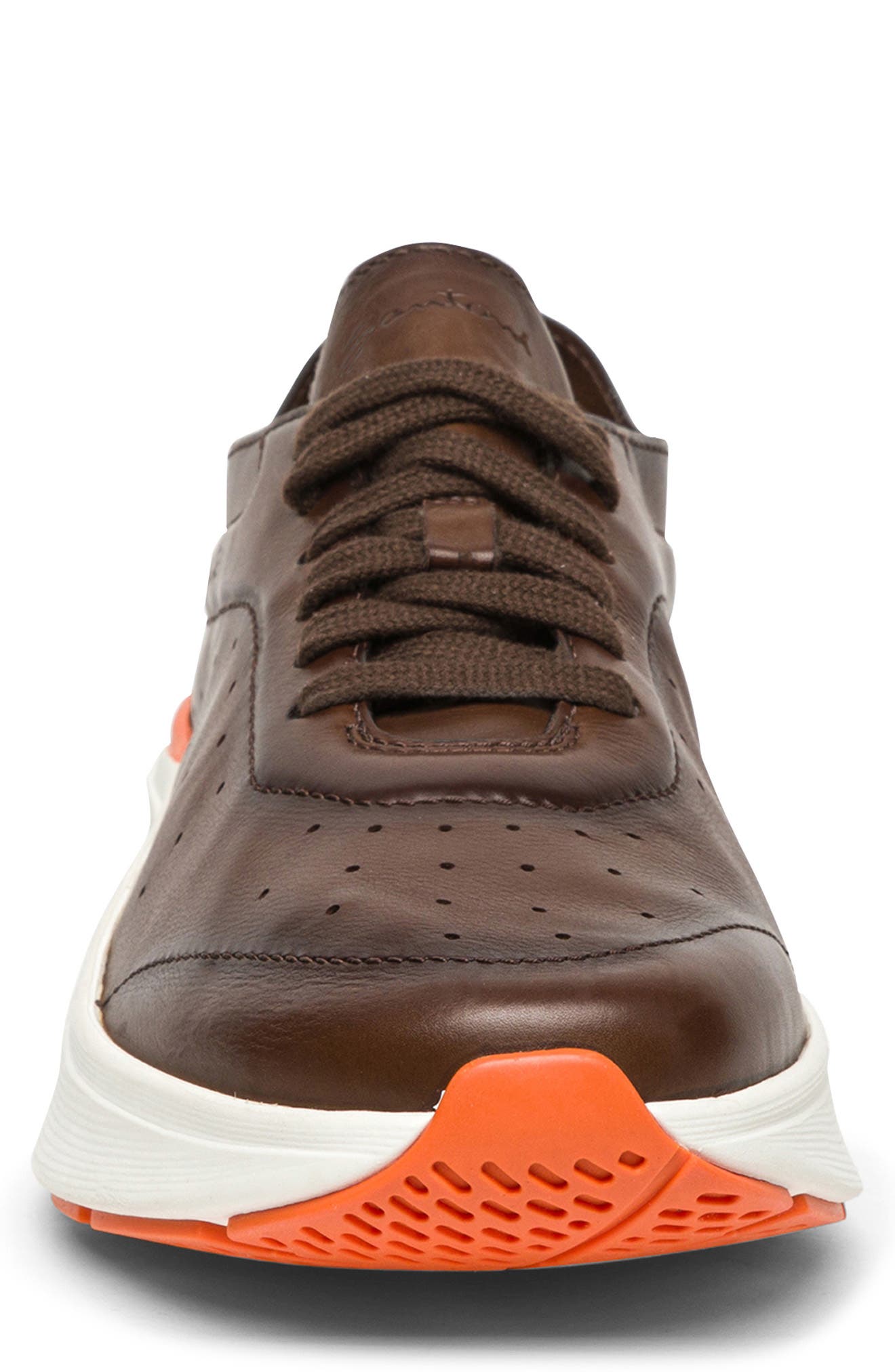 Santoni Bounce Sneaker, Alternate, color, Brown