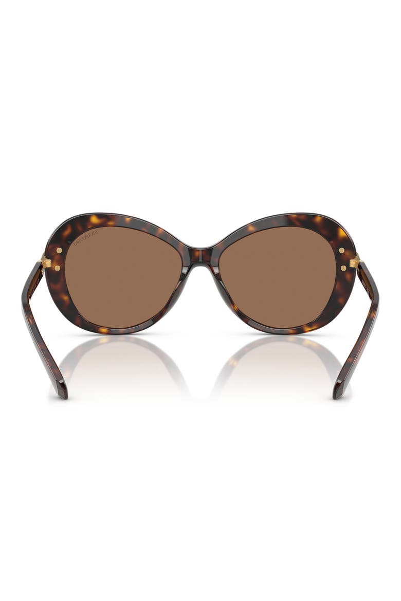 56mm Butterfly Sunglasses, Alternate, color, HAVANA