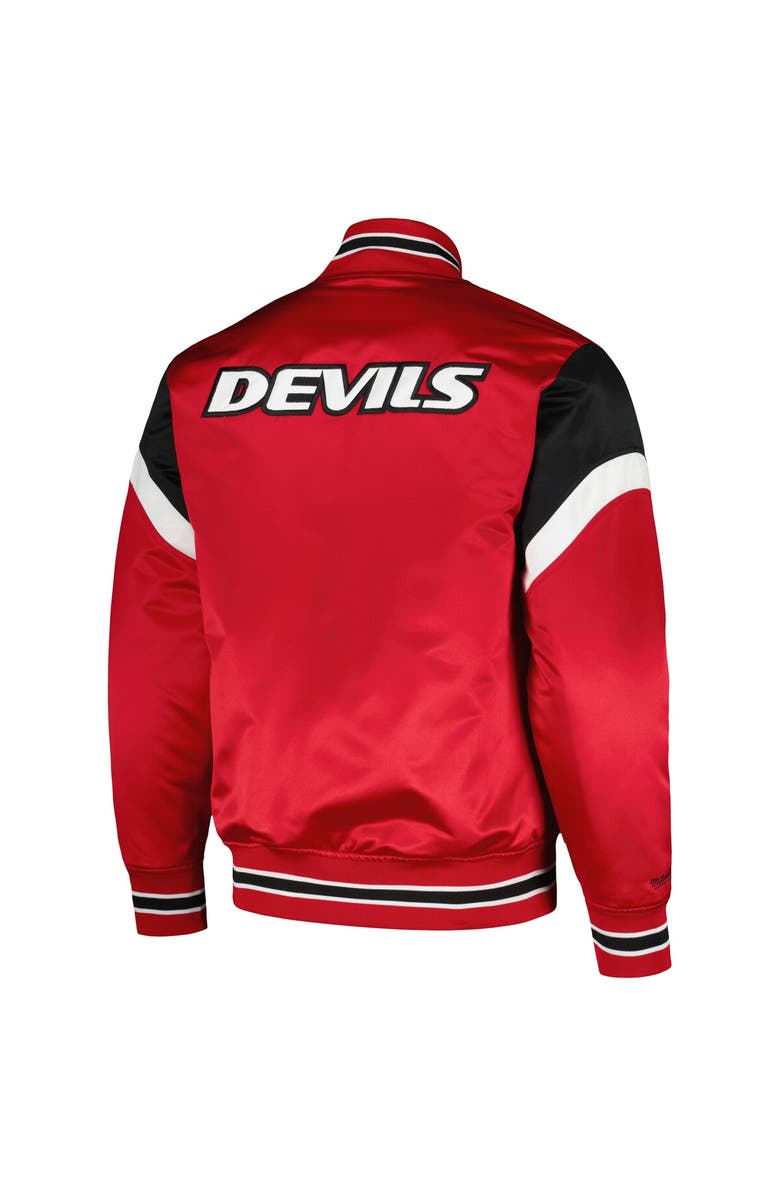 Mitchell & Ness Men's Mitchell & Ness Red New Jersey Devils Midweight Satin Full-Snap Jacket, Alternate, color, 