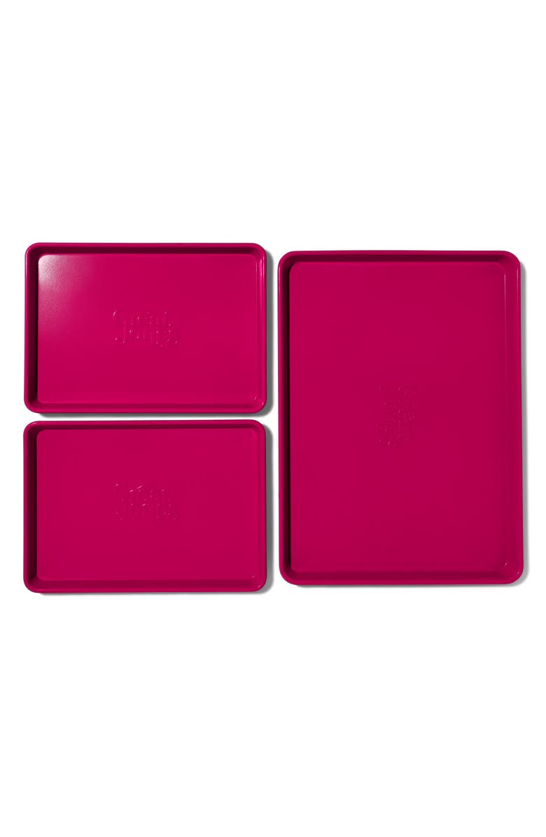 Great Jones Sheet Show 3-Piece Nonstick Sheet Pan Set, Main, color, 