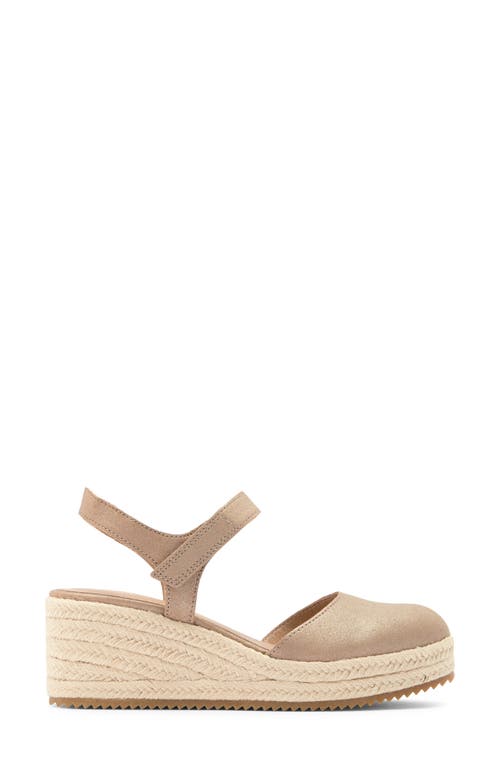 Eileen Fisher Nessa Espadrille Wedge Sandal In Platinum