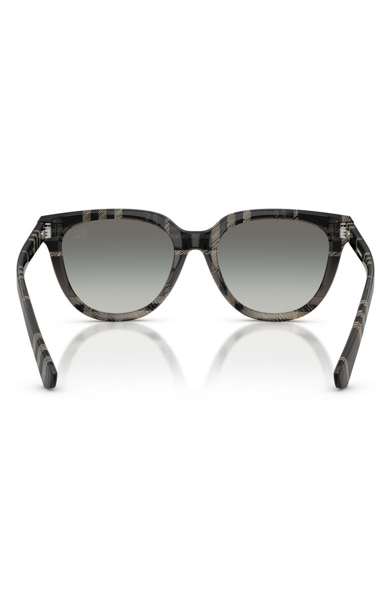 Burberry 53mm Phantos Sunglasses, Alternate, color, Check Gradient Grey