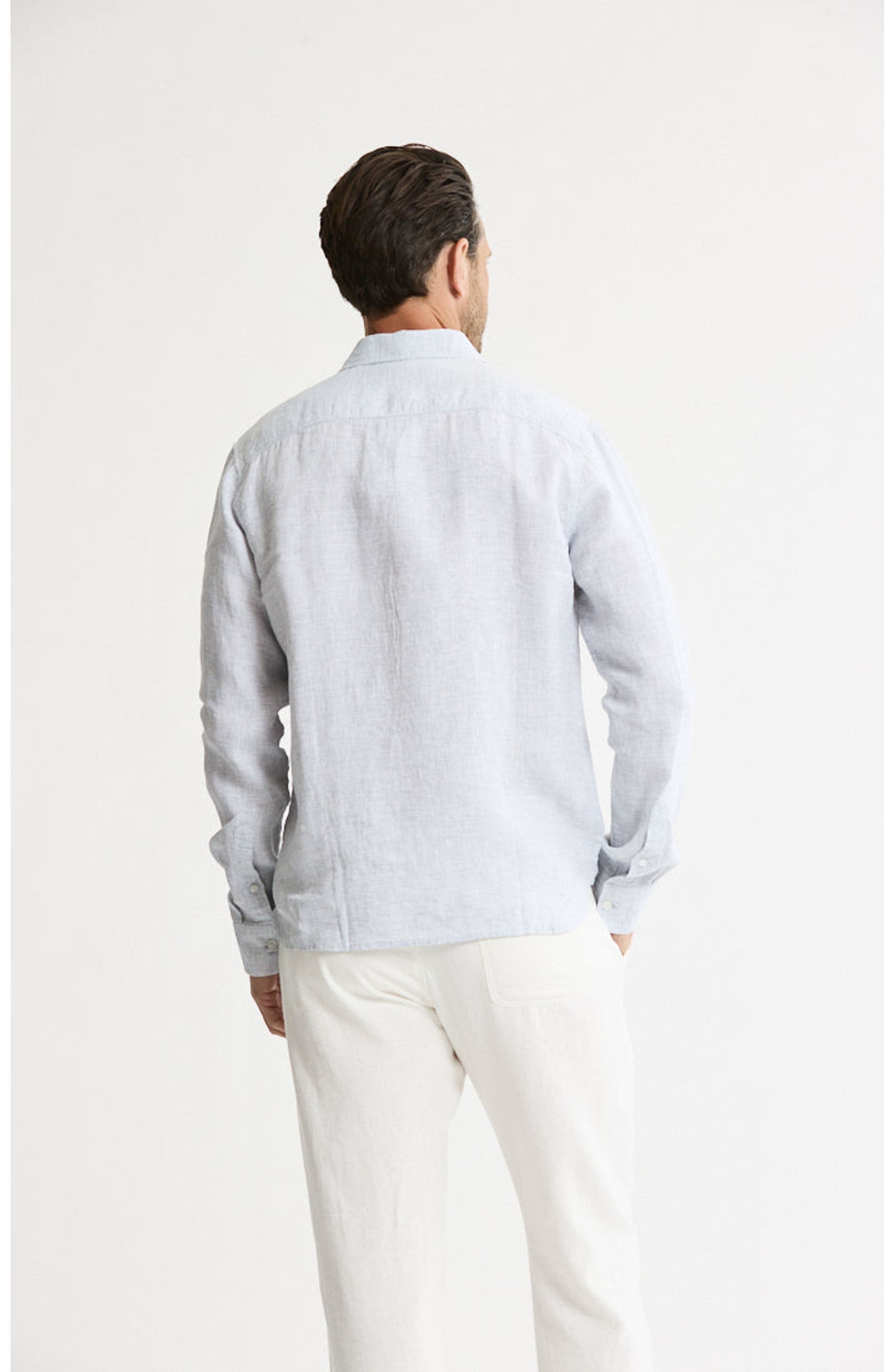 JACHS Linen Button-Down Shirt (Men) | Nordstrom