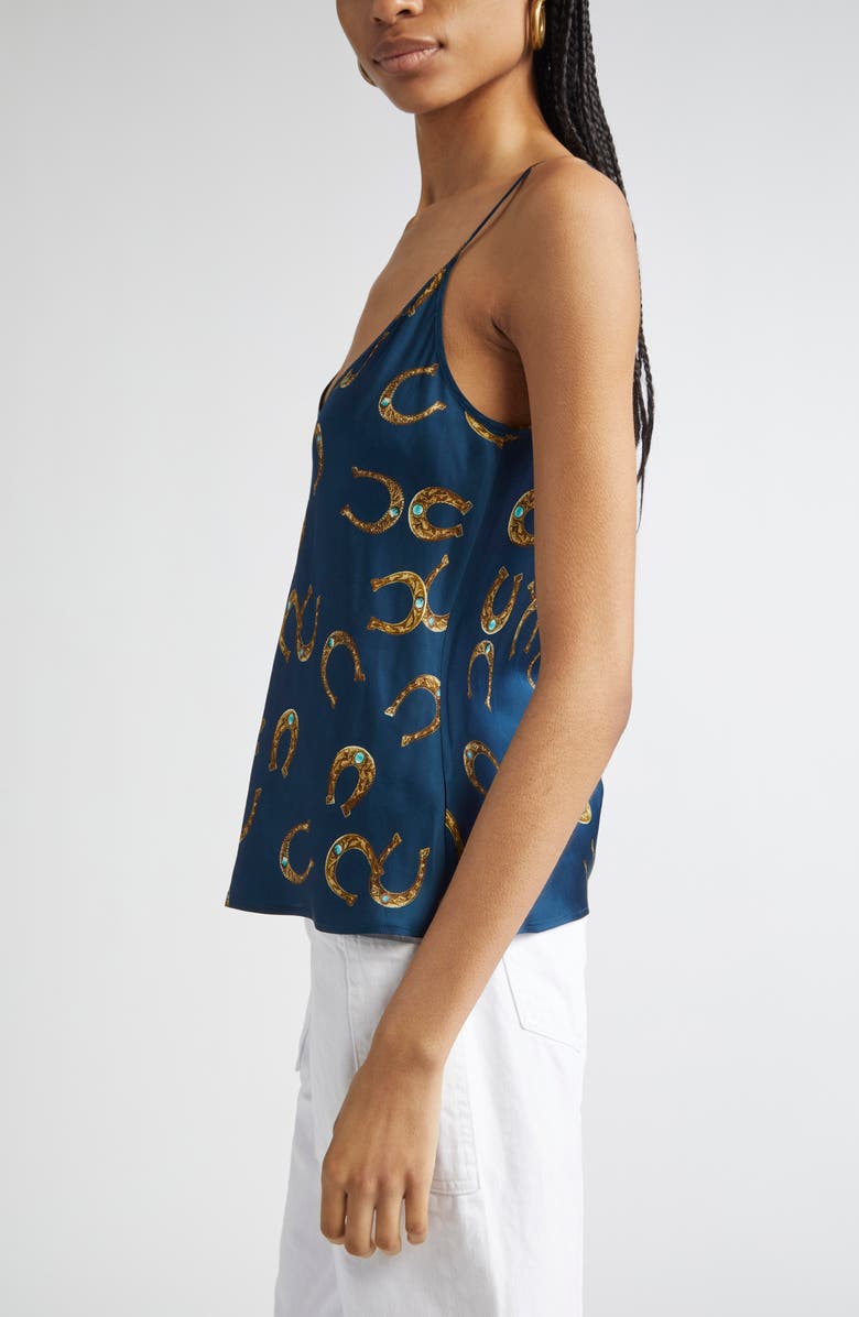 L'AGENCE Lexi Horseshoe Satin Camisole, Alternate, color,