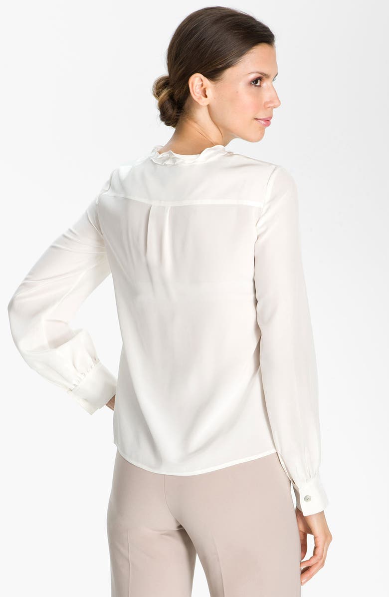 St. John Collection Silk Crêpe de Chine Blouse, Alternate, color, 
