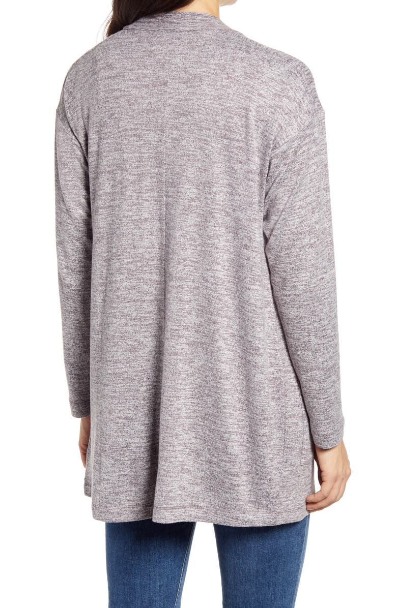 Bobeau Knit Open Front Cardigan, Alternate, color,