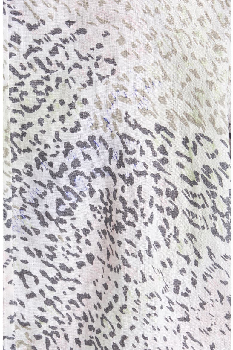 Thea Tie Front Top, Alternate, color, RAINBOW CHEETAH