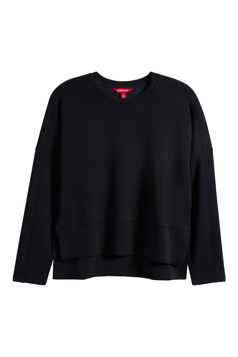 Air Essentials Tunic Sweatshirt, Alternate, color, VERY BLACK