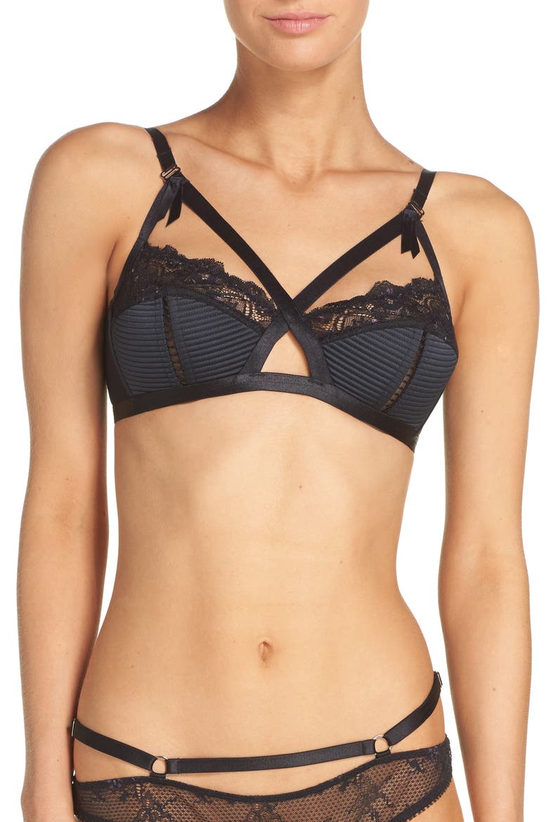 Madame X Wireless Bra, Main, color, BLACK