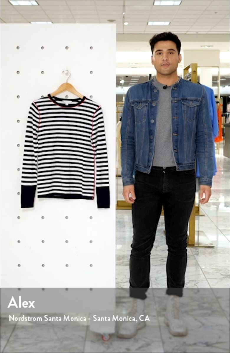 Stripe Crewneck Sweater, sales video thumbnail