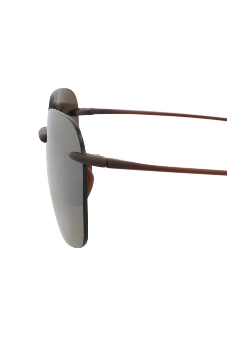 Maui Jim Core 50mm Polarized Square Sunglasses, Alternate, color, Rootbeer Rootbeer Bronze