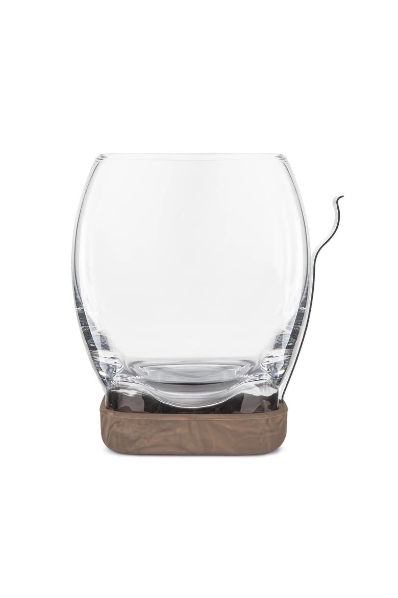 Whiskey Cigar Glass, 14.5 oz, Glass, Stainless Steel & Silicone, Alternate, color, Clear