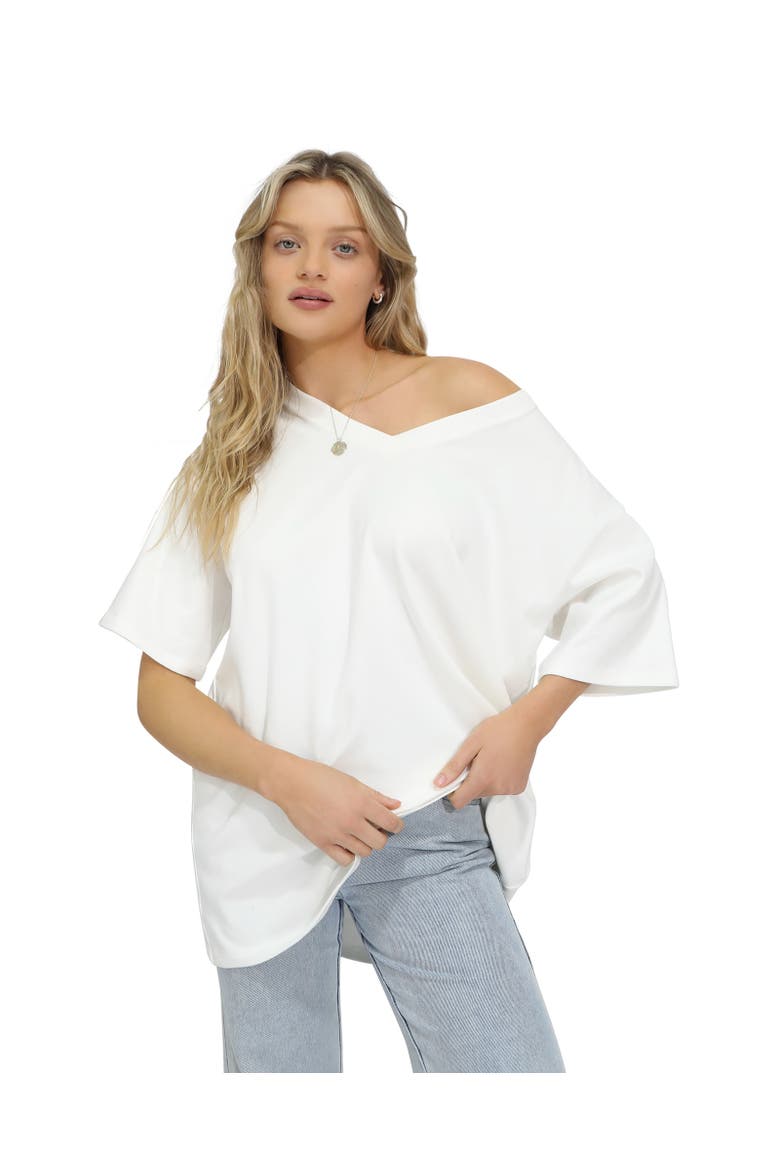 Back To Bloom Oversized T-Shirt, Alternate, color, White
