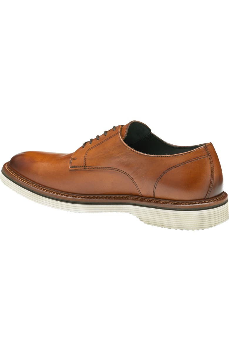Johnston & Murphy Jenson Plain Toe Derby, Alternate, color, Tan European Calfskin