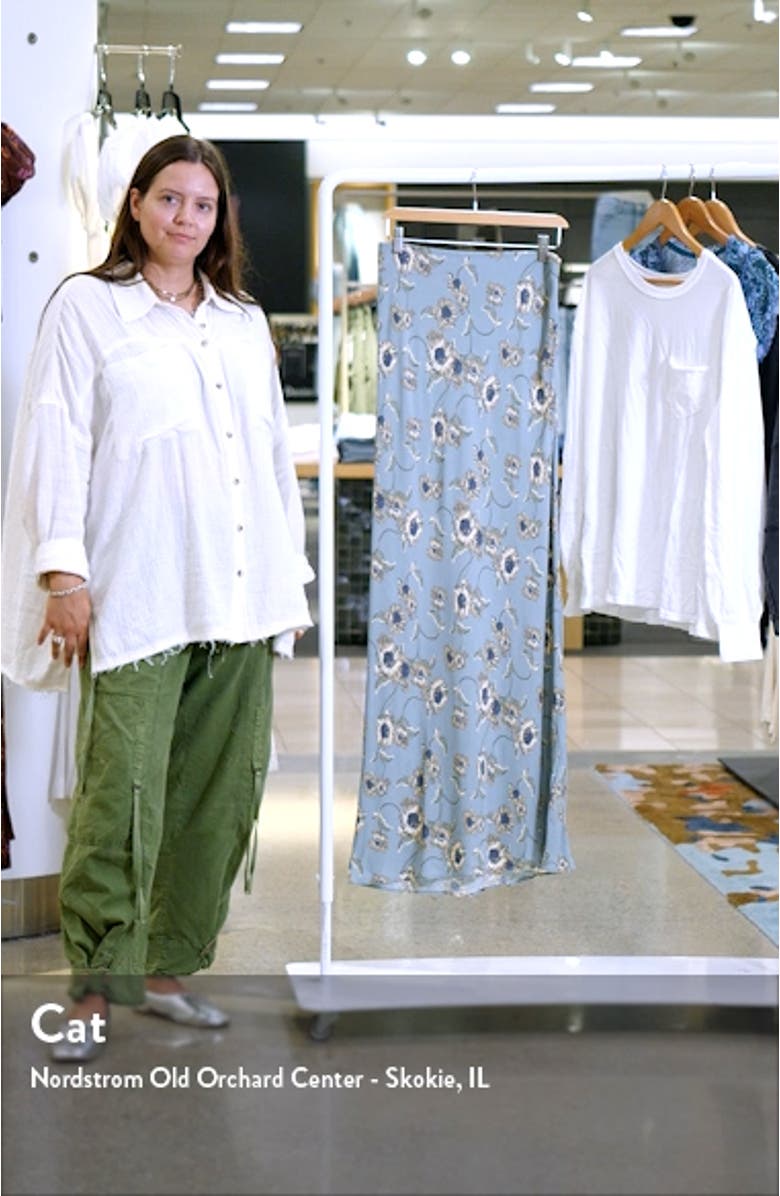 Floral Maxi Skirt, sales video thumbnail