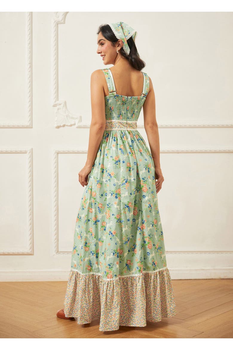Jenny Tiered Maxi Sundress, ModCloth x Gunne Sax, Alternate, color, Unicorn Tapestry