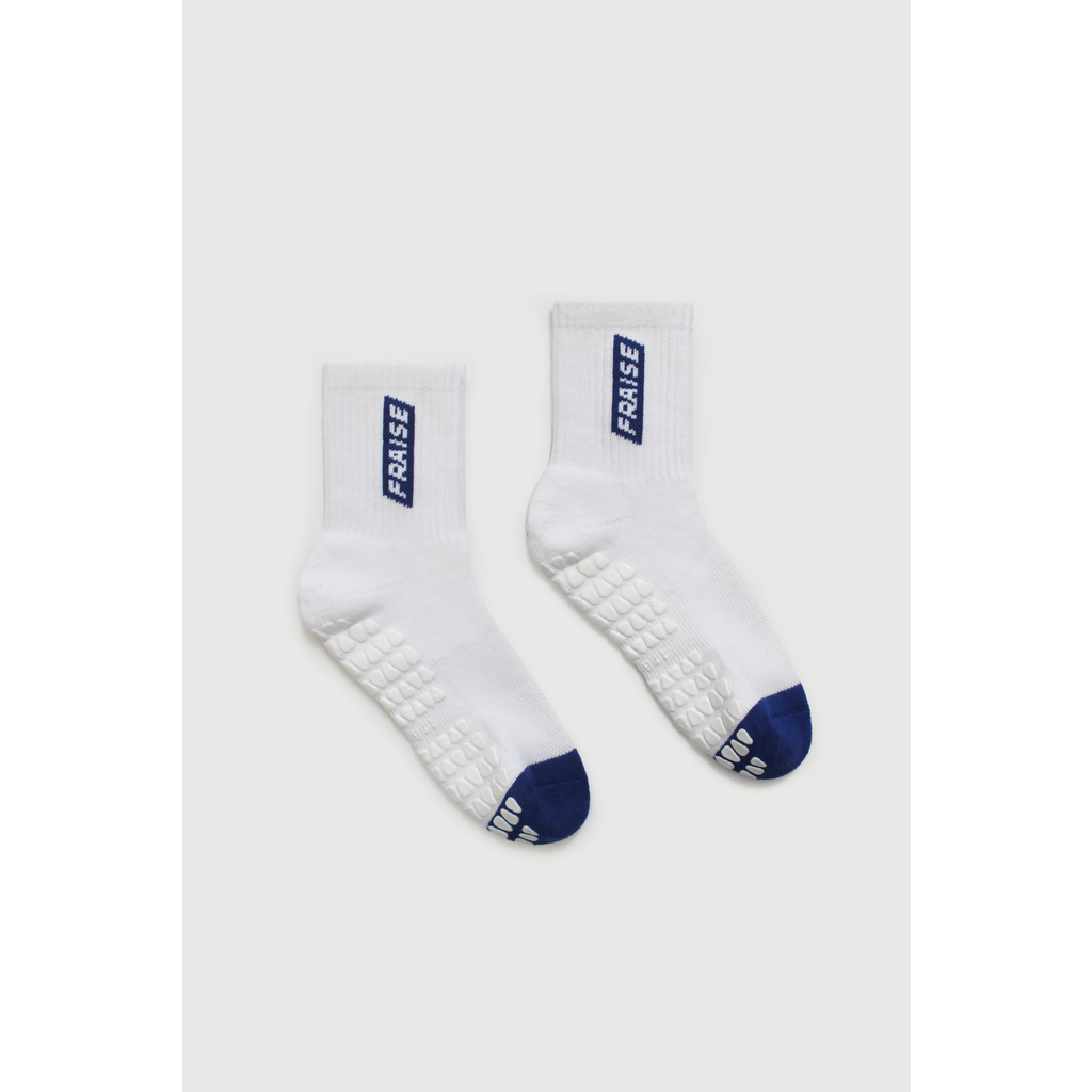 Fraise Cobalt Dipped Crew Grip Socks In Multi