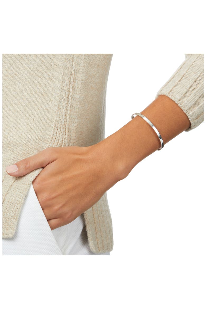 Fiji Bud Cuff, Alternate, color, SILVER