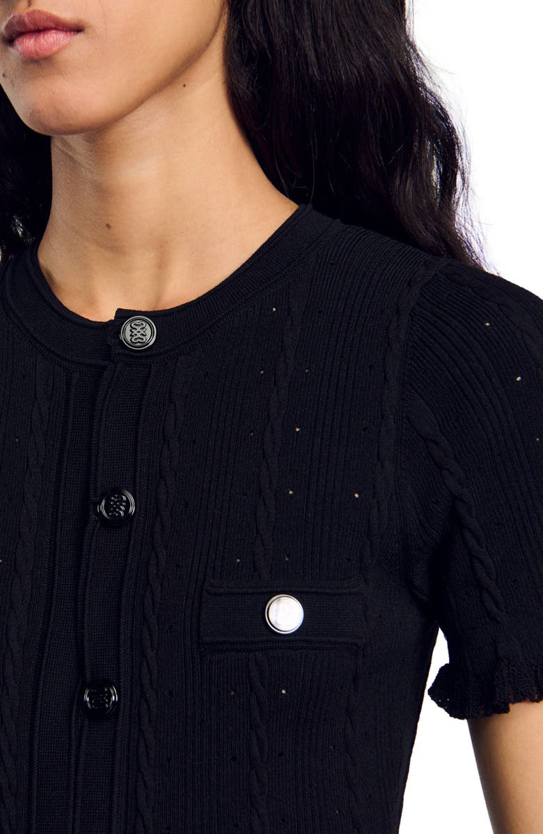 SANDRO Knit maxi dress, Alternate, color, 