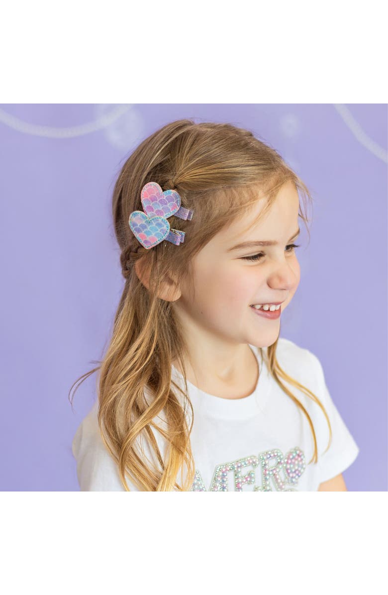 Sweet Wink Mermaid Heart Clip Set, Alternate, color, Multi