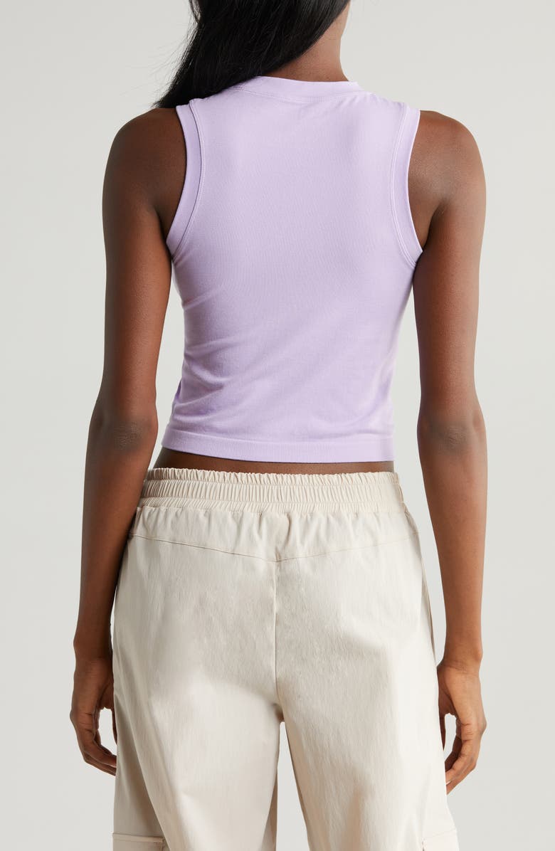 Zella Seamless Crewneck Tank, Alternate, color, Purple Secret