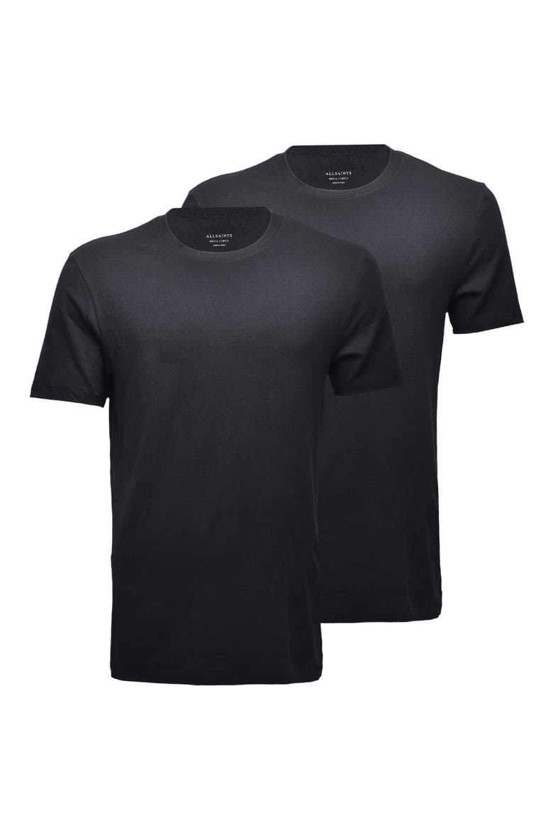 2-Pack Crewneck T-Shirts, Main, color, BLACK