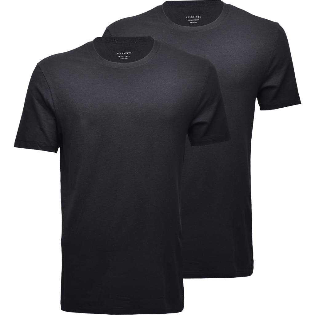 AllSaints 2-Pack Crewneck T-Shirts in Black  product